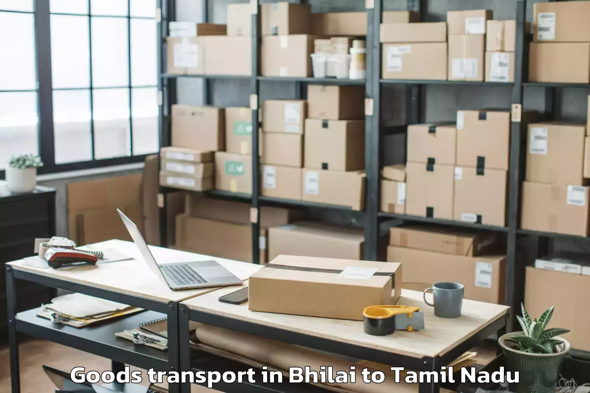 Trusted Bhilai to Jalarpet Goods Transport